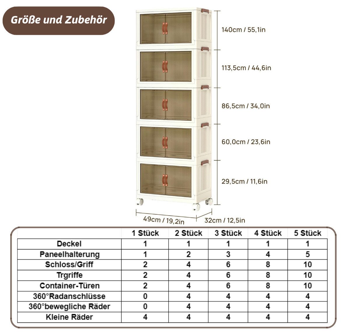 Simloveve Aufbewahrungsbox Große Stapelbare Aufbewahrungsbox Organisation günstig online kaufen