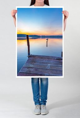 Sinus Art Poster Einsamer See in den Masuren Polen 60x90cm Poster