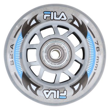 Fila Inlineskates-Rolle FILA WHEELS 76mm/82a 8er Pack Rollenset clear inkl. ABEC5 + 6mm Spacer