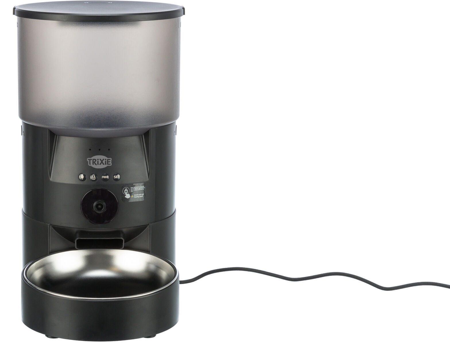 TRIXIE Hunde-Futterautomat Futterautomat TX-C Smart 3.0L - schwarz - 3 l/18 × 31 × 18 cm