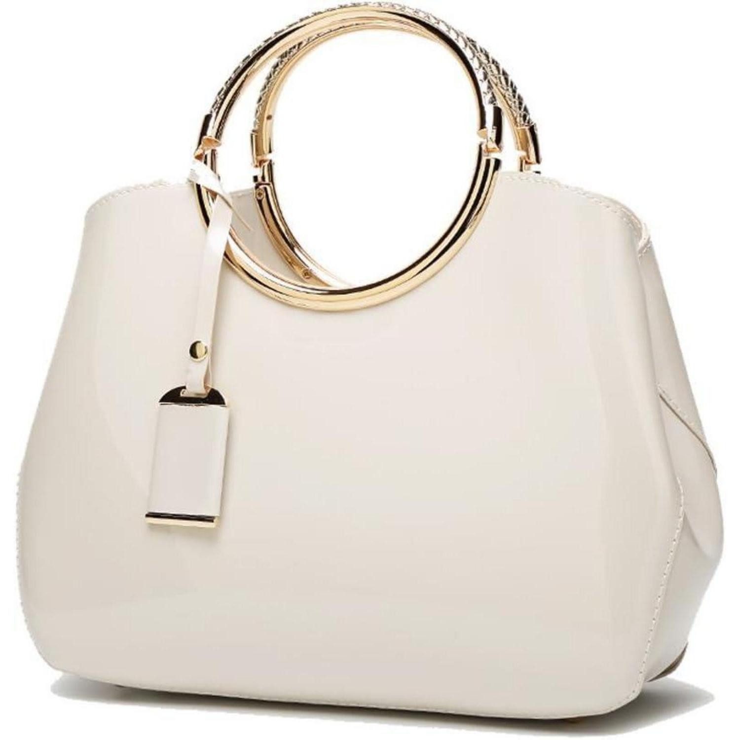 LuxusKollektion Henkeltasche Damen Handtasche PU-Lackleder Henkeltasche Abendtasche EINWEG