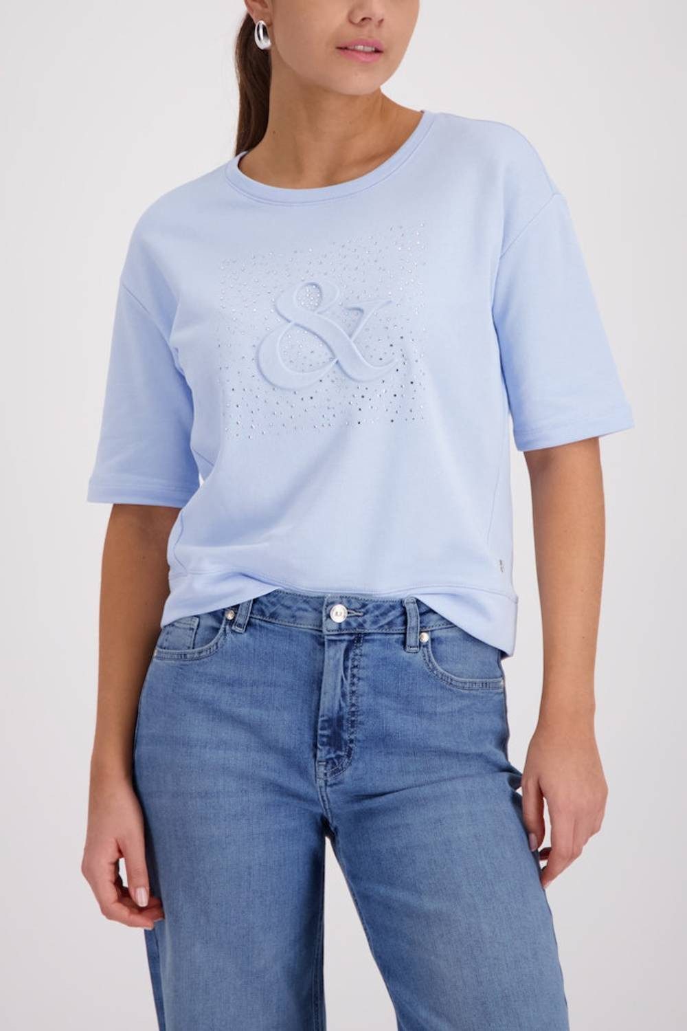 Monari T-Shirt 410170 Edler Schmuckbesatz für einen glamourösen Look