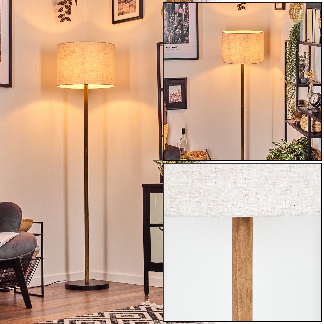 hofstein Stehlampe Stehlampe im skandinavischen Design, günstig online kaufen