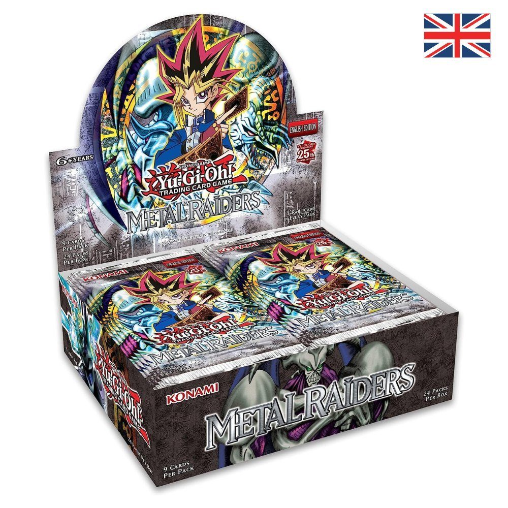 Konami Sammelkarte Yu-Gi-Oh! Metal Raiders- 24 x Boosterpackung Display, deutsche Ausgabe