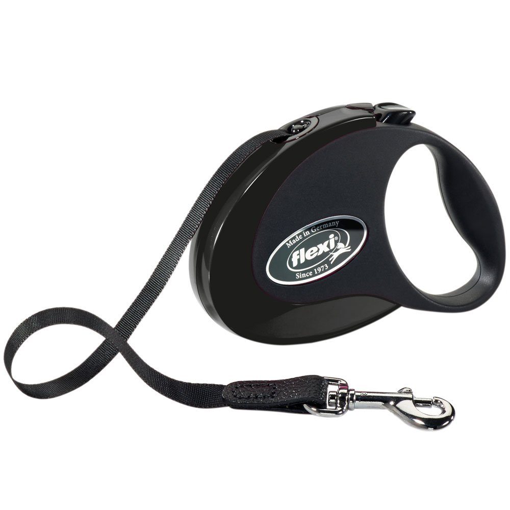 Gurt-Rollleine Für Hunde – 220 Cm, Schwarz, Dehnbar | Multifunktionsleine Mit Schultergurt & Griff