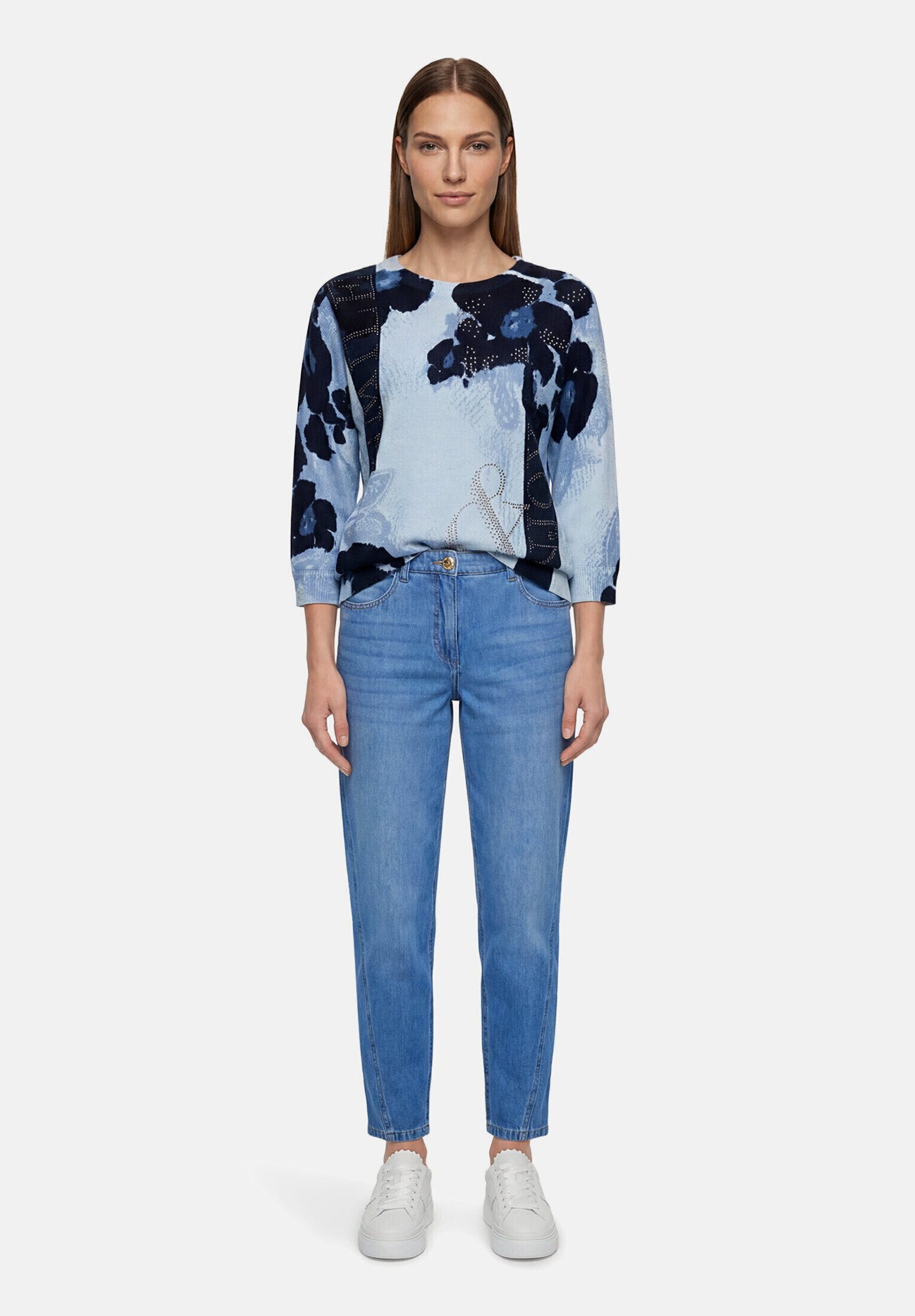 Betty Barclay Strickpullover Damen mit Fledermausärmeln (1-tlg)