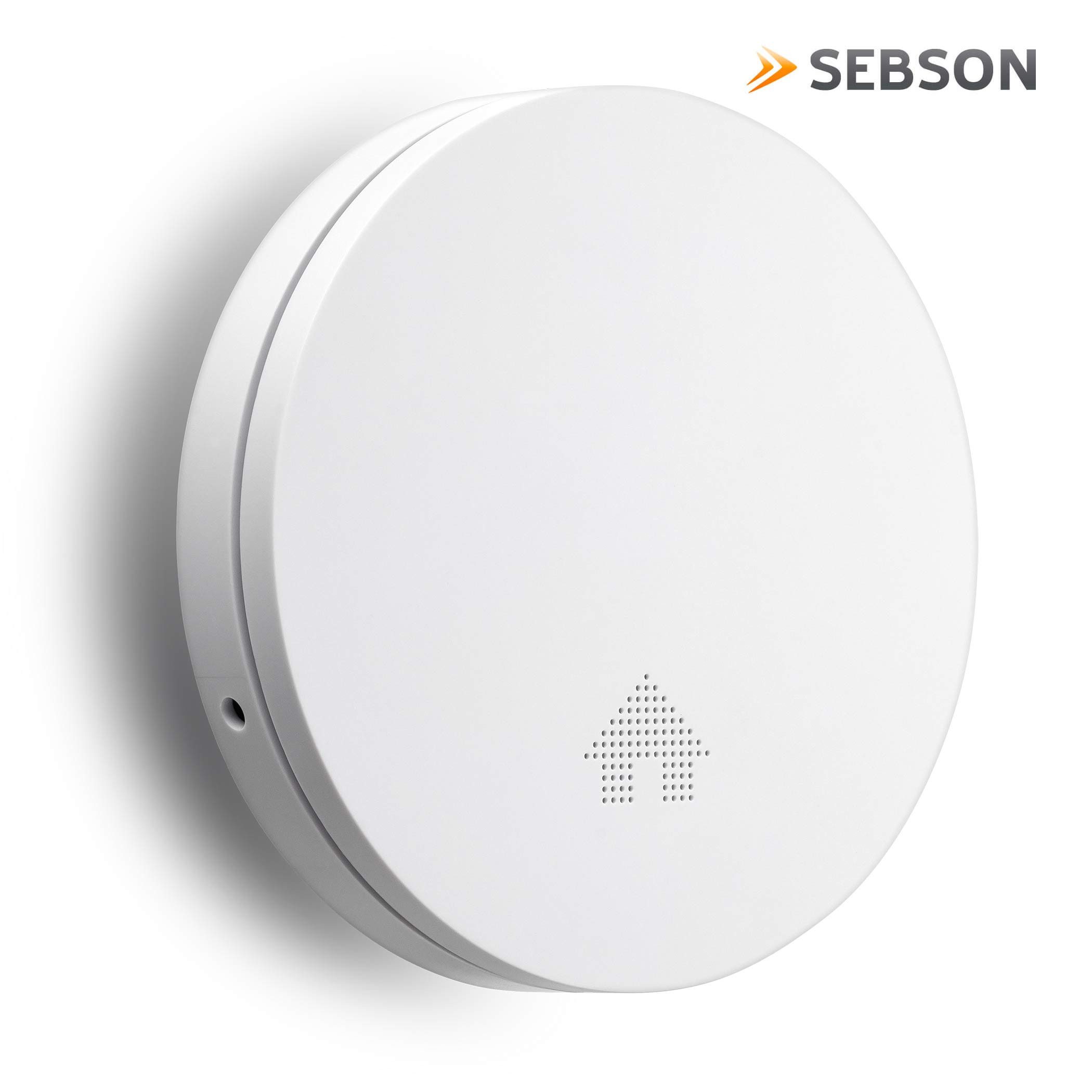 SEBSON Rauchmelder mit 10 Jahres Batterie, Magnethalterung, DIN EN 14604 Rauchmelder