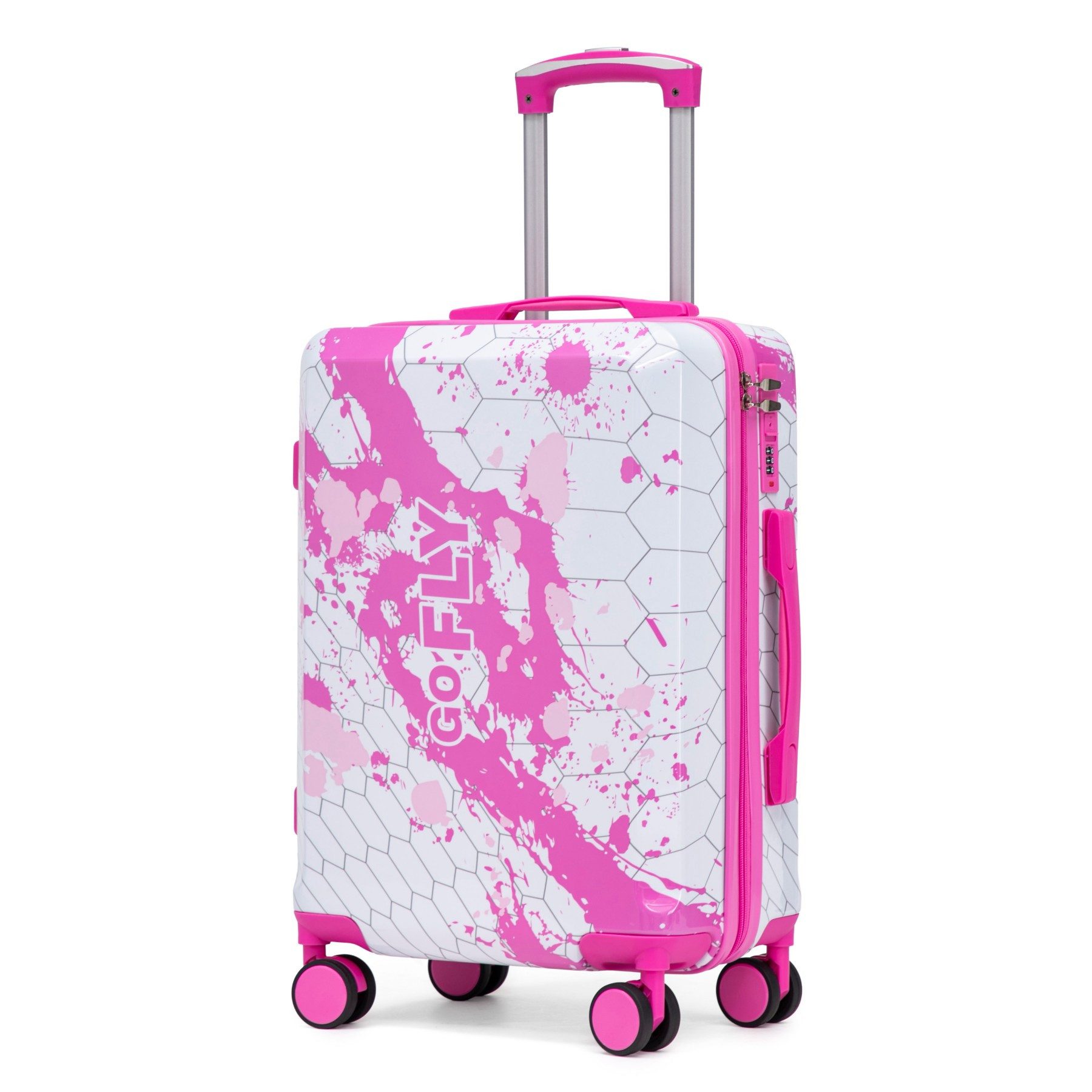LVHOM Hartschalen-Trolley Reisekomplettset, 3-St. 20"/24"/28" & einzeln erhältlich. wasserdicht, Leise stoßdämpfende Rädern. Kurztrip,Familienurlaub,Langstreckenreise