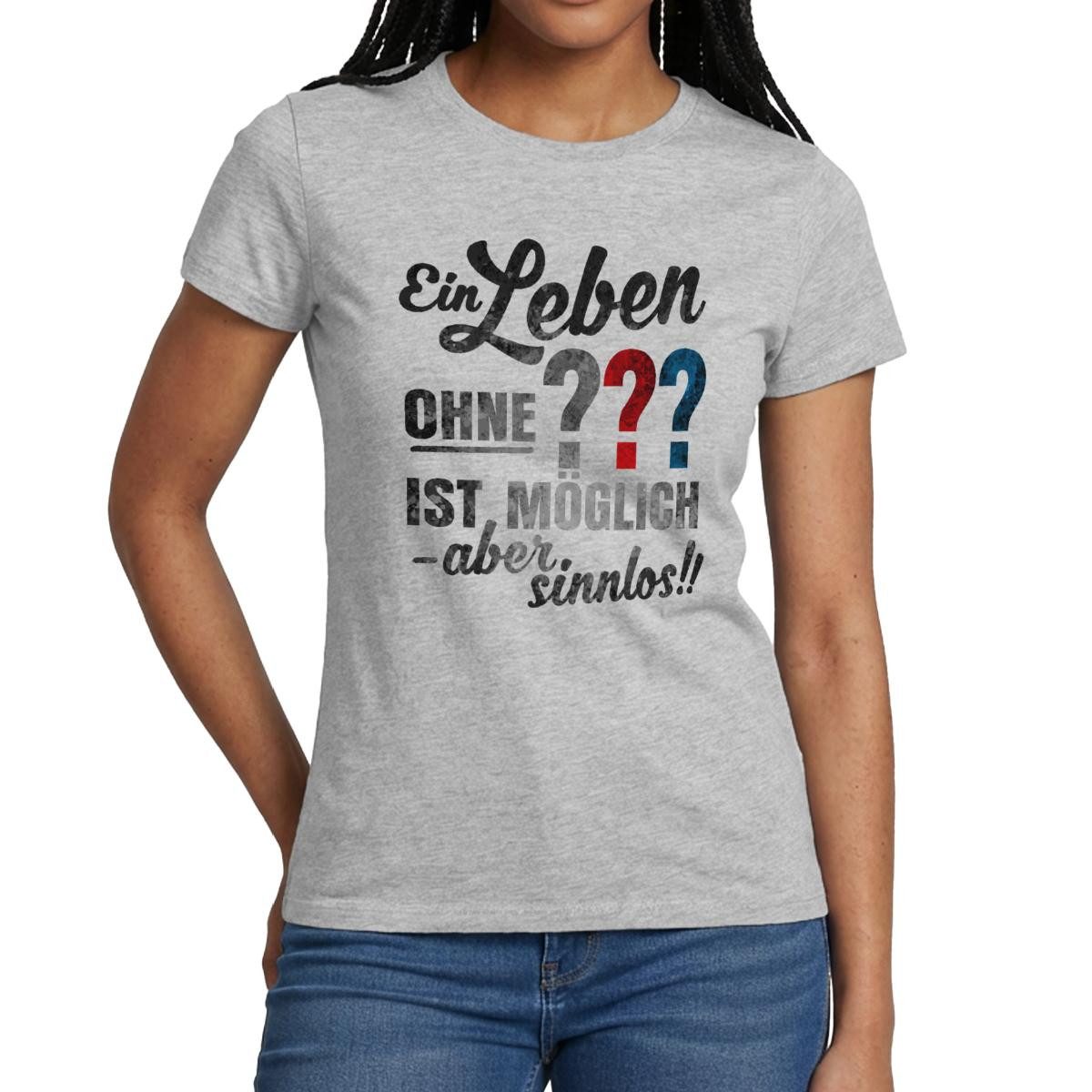 T-Shirt Die Drei Fragezeichen Spruch Frauen T-Shirt