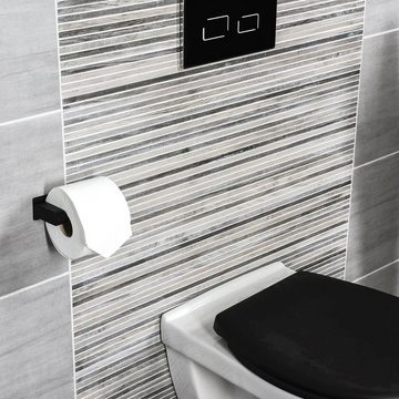 CORNAT Toilettenpapierhalter, 2 verschiedene Befestigungsoptionen