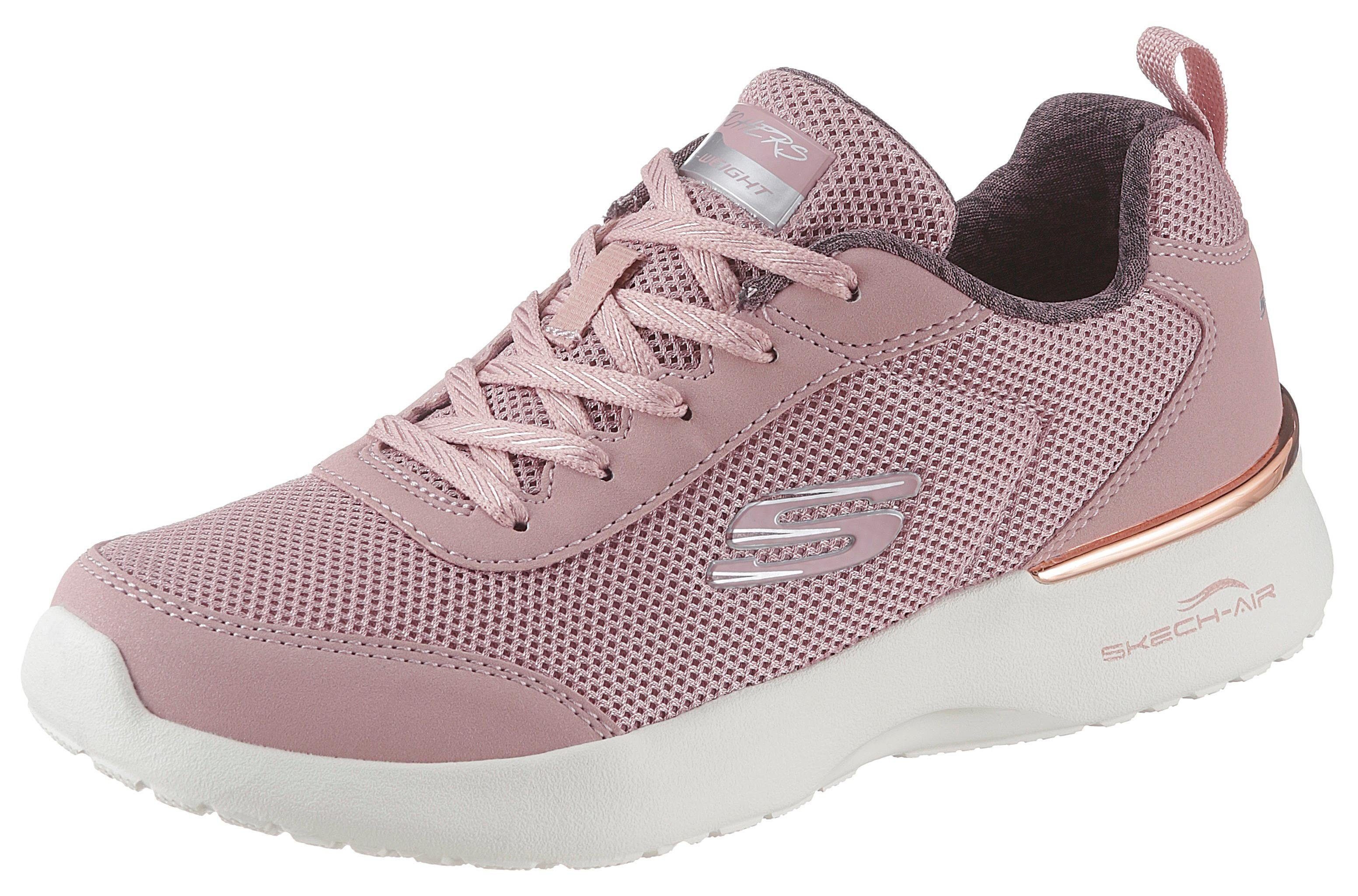 an altrosa - Dynamight Fast Skech-Air der Brake Sneaker mit Ferse Metallic-Element Skechers