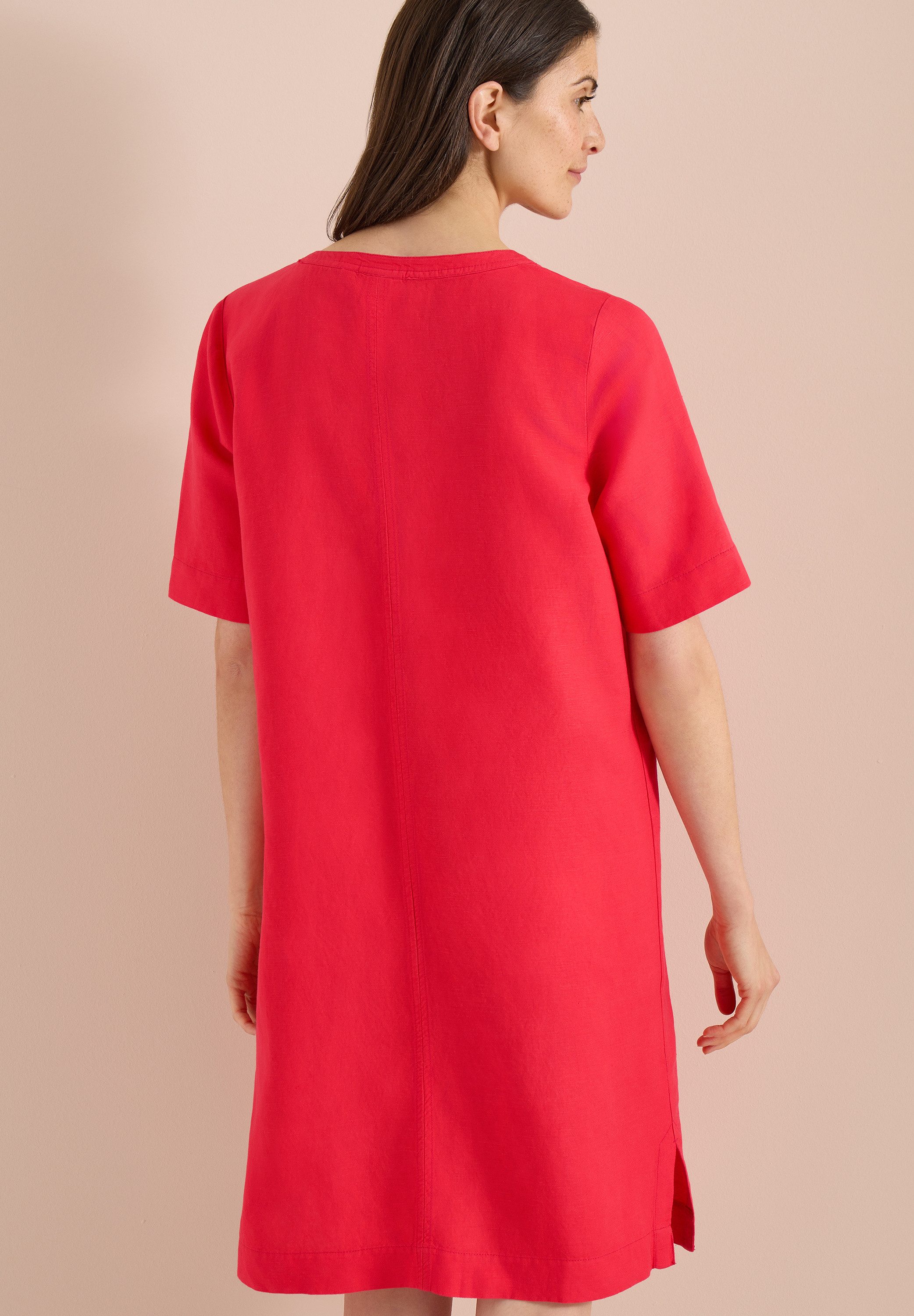 CECIL Midikleid Sommerkleid aus Leinenmix