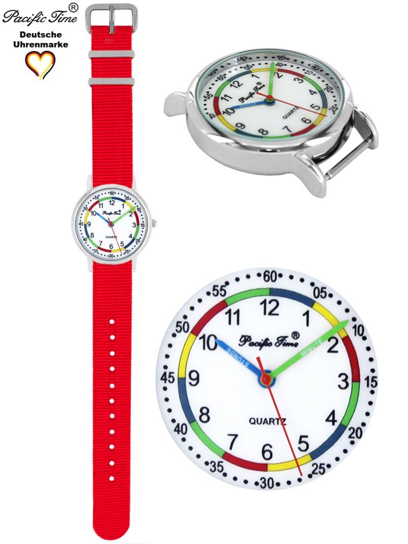 Pacific Time Quarzuhr Kinder Armbanduhr First Lernuhr Wechselarmband, Mix und Match Design - Gratis Versand – Bild 3 von 5