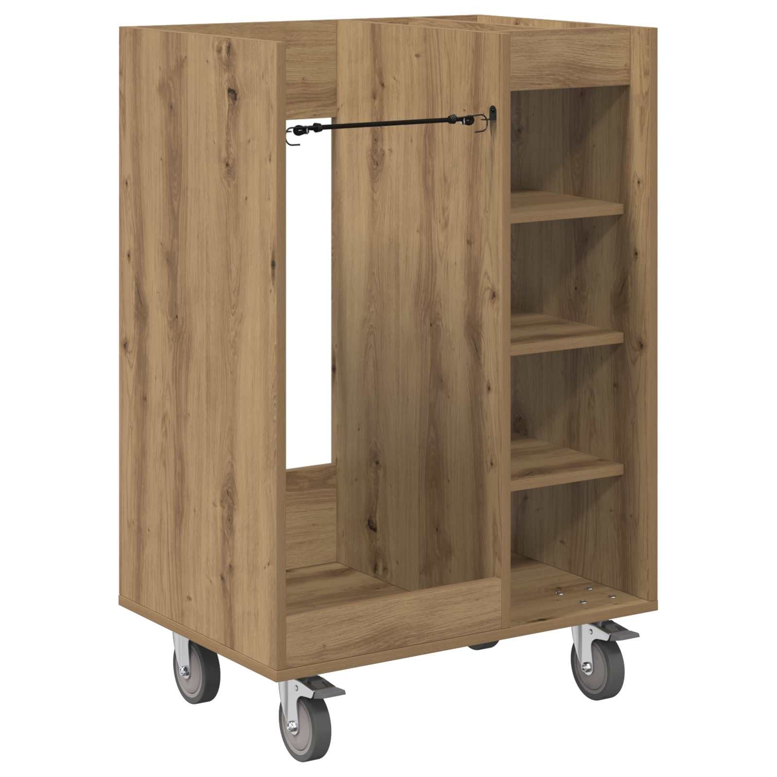 vidaXL Garderoben-Set 65 x 45 x 98 cm Golf Schrank Mit Rad Uni Artisan-Eiche 65x45x98 cm