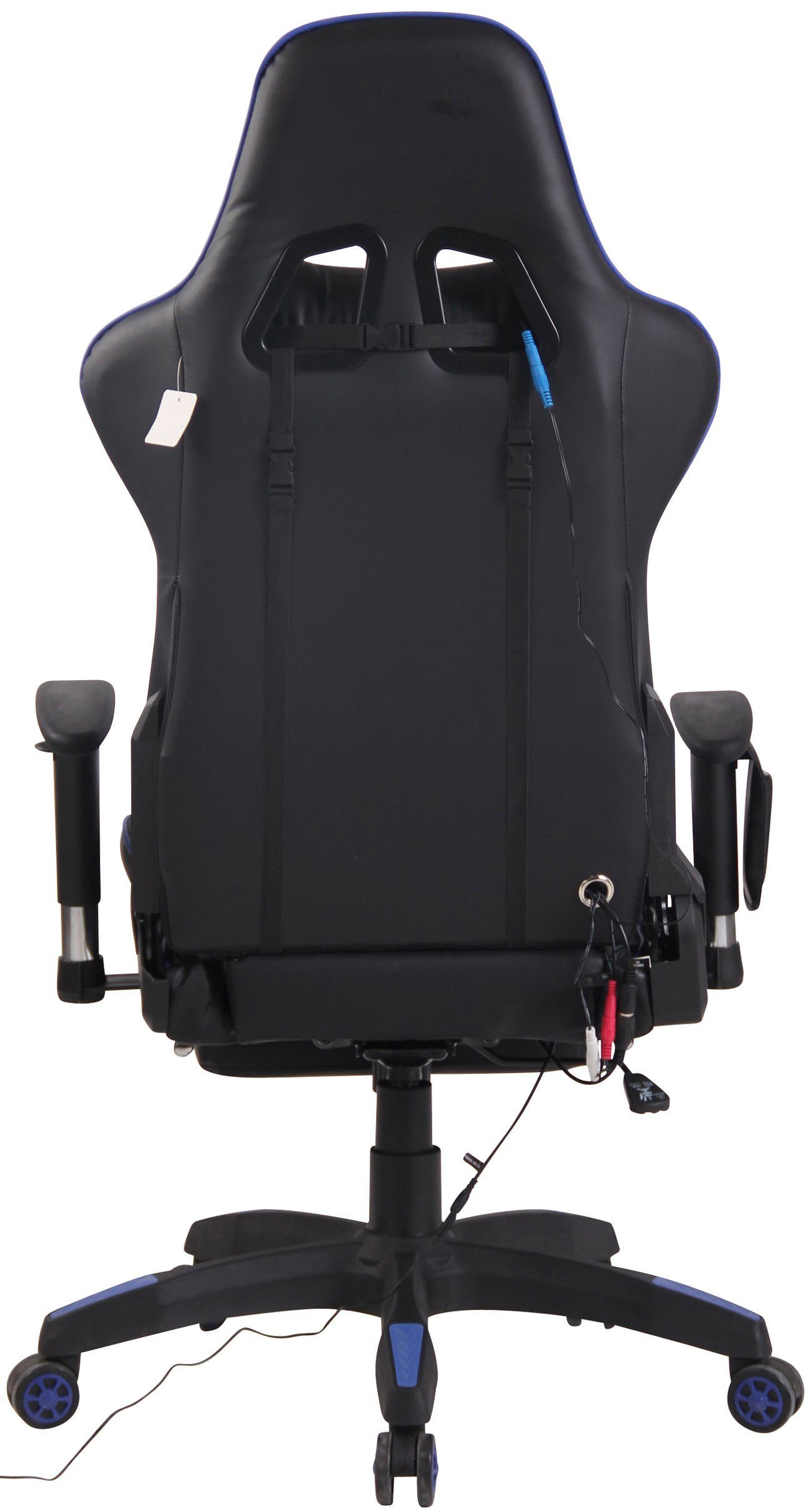 Turbo CLP Kunstleder, Fußablage XFM Massagefunktion, Chair schwarz/blau Gaming
