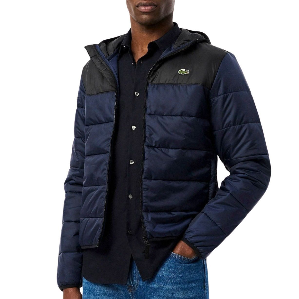 Lacoste Trainingsjacke Herren Waterrepellent Hooded Puffer Jacke