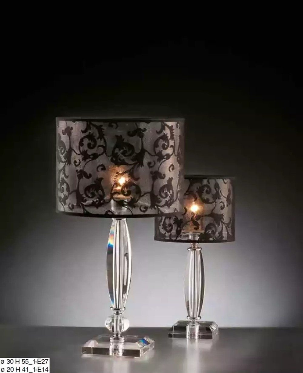 Tischleuchte Schwarze Antik Stil Kristallleuchte mit elegantem Design