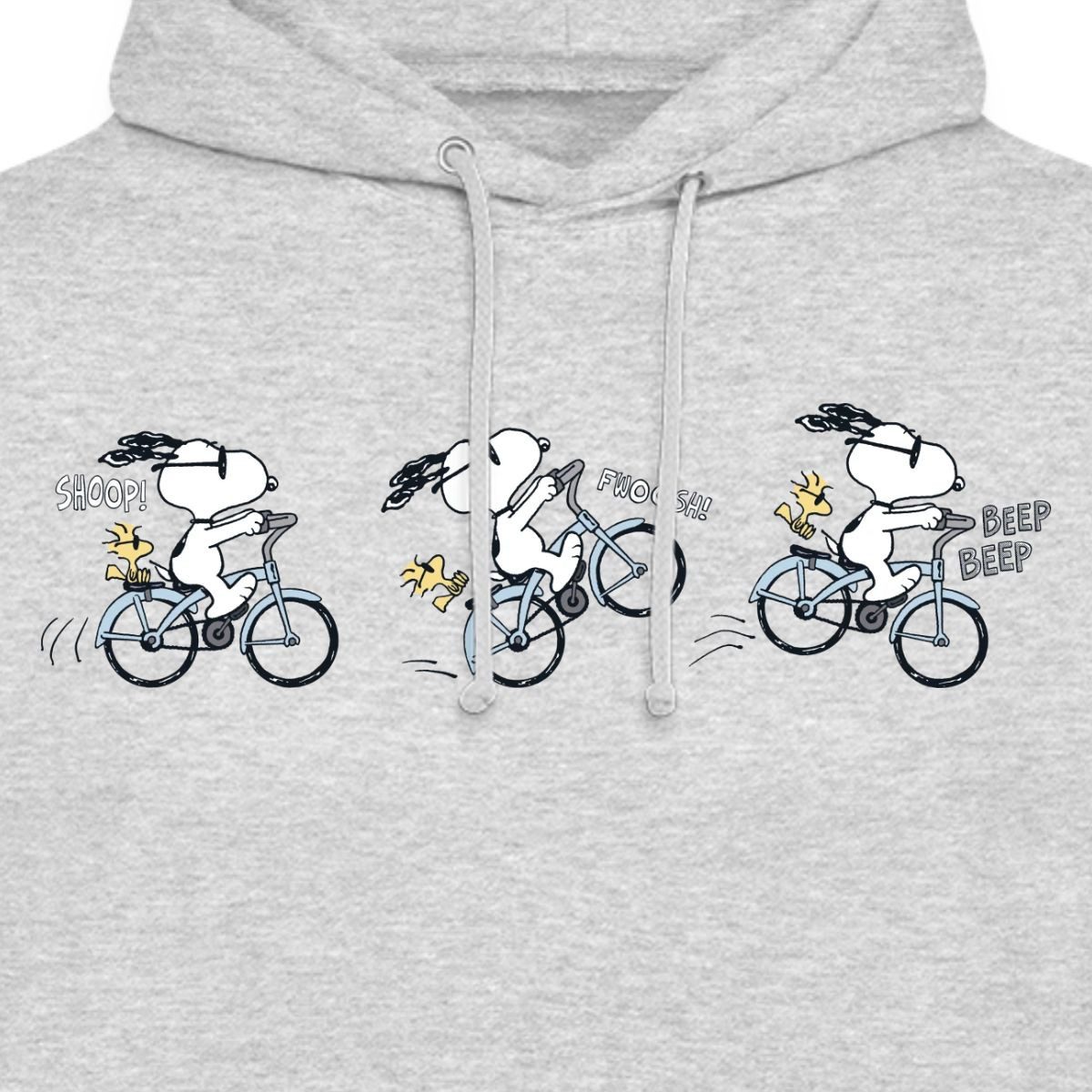 Spreadshirt Hoodie Peanuts Snoopy Auf Fahrrad Unisex Hoodie (1-tlg)