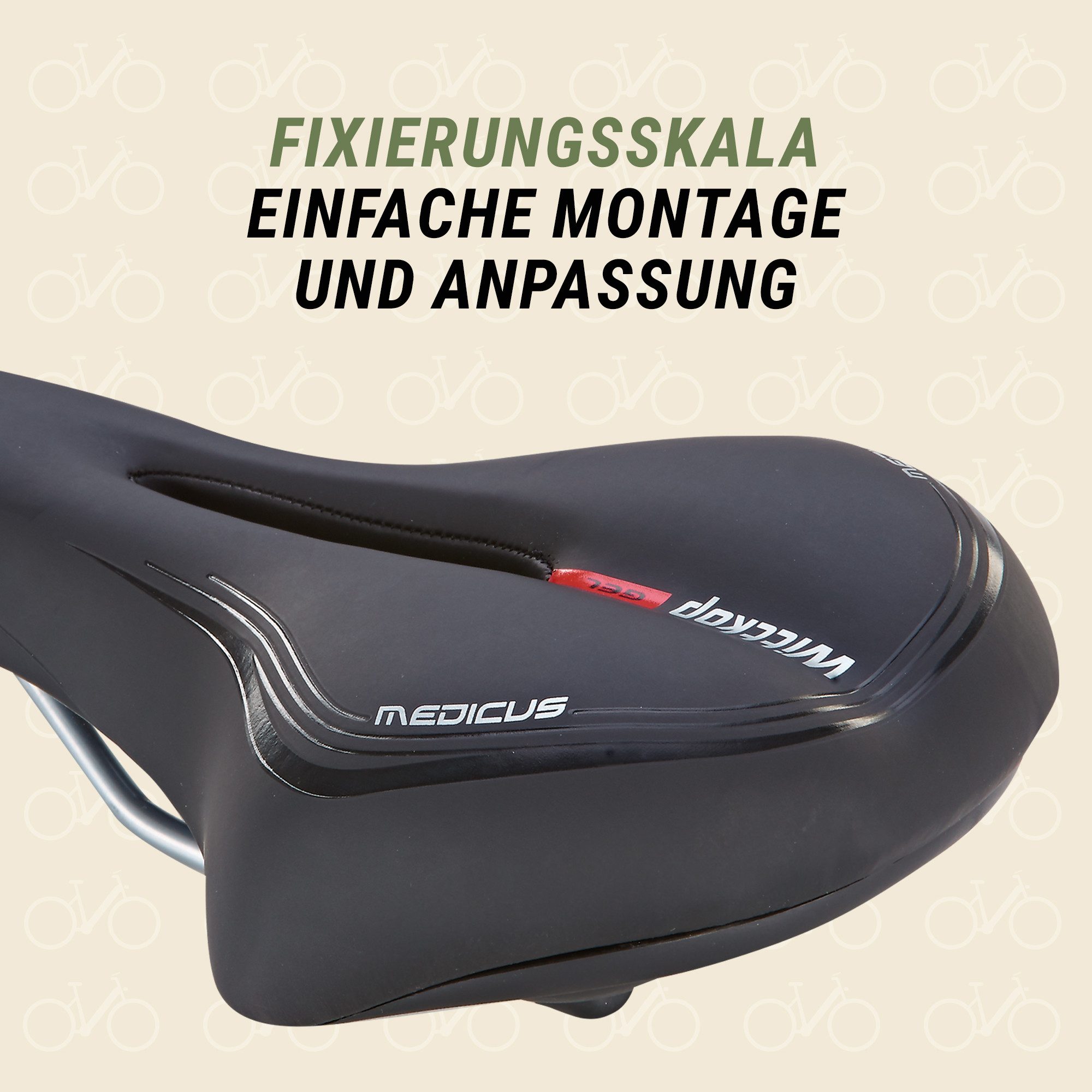 MEDICUS Fahrradsattel Gesundheitssattel