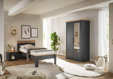 Home affaire Schlafzimmer-Set Westminster, beinhaltet 1 Bett, Kleiderschrank 2-türig und 1 Nachtkommode