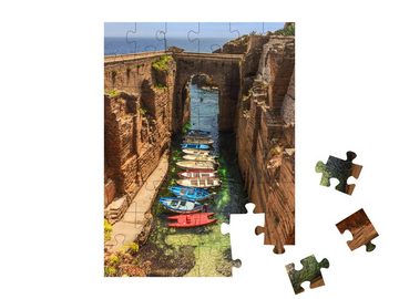 puzzleYOU Puzzle Santa Cesarea Terme, Apulien, Italien, 48 Puzzleteile, puzzleYOU-Kollektionen Italien