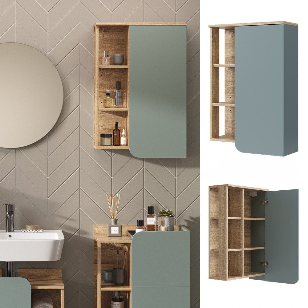 Vicco Hängeschrank Karen, Sonoma/Blau-Grau, 50 x günstig online kaufen