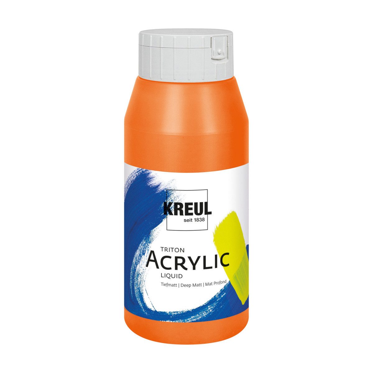 C. KREUL Acrylfarbe KREUL Triton Acrylic Liquid Fluoreszierend orange 750ml