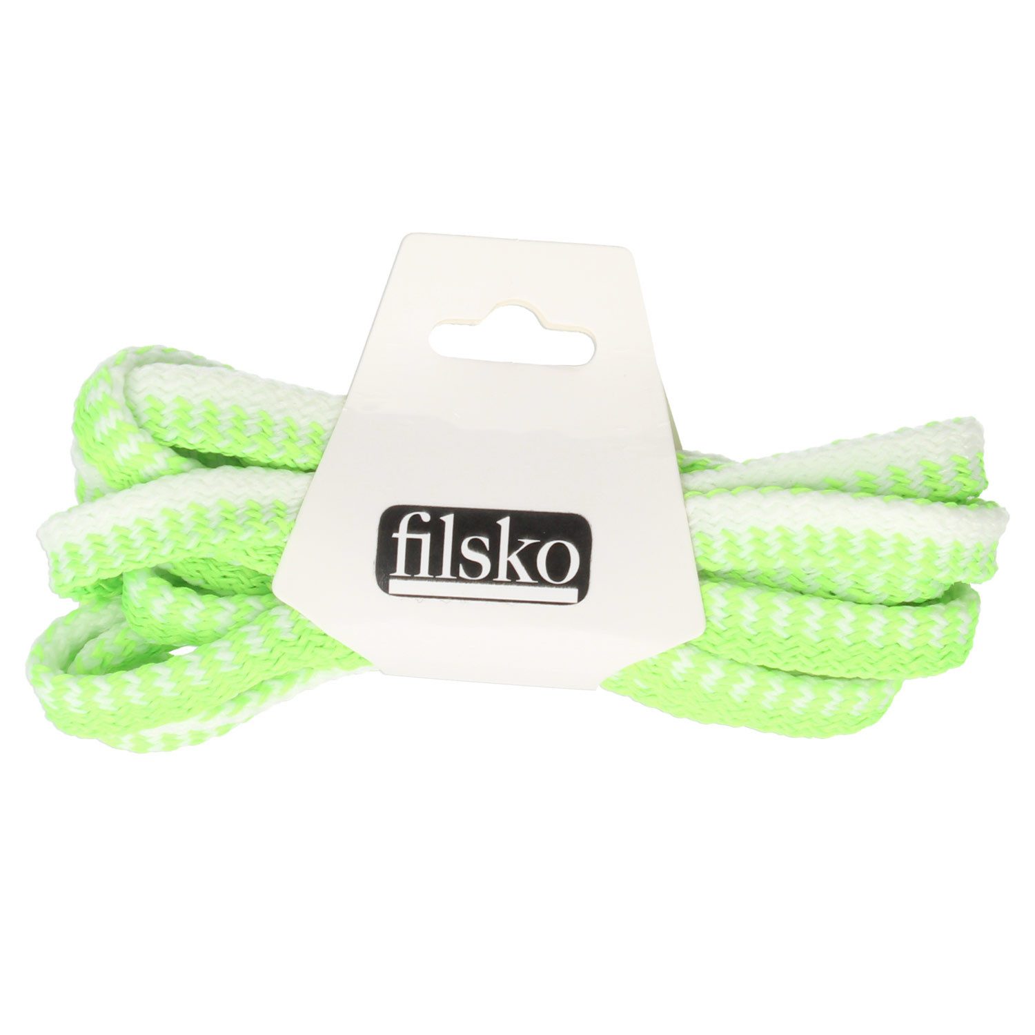 filsko Schnürsenkel Schnürsenkel Unisex ca. 8mm breit, neon, gestreift, bunt, besondere Schnürsenkel