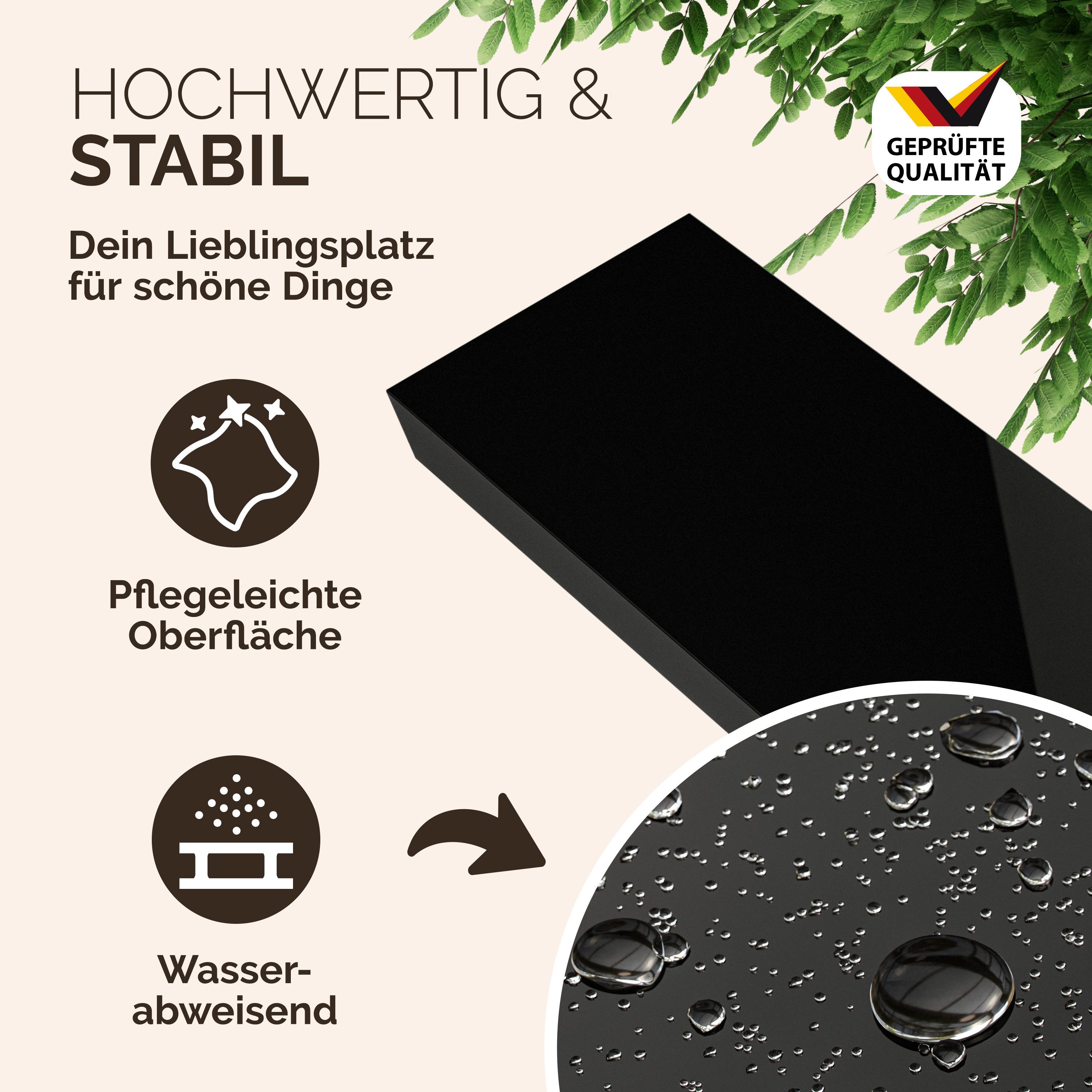 Casaria Wandboard, Schwarz Hängeregal mit Halterung 15kg Tragkraft Küche Ho günstig online kaufen