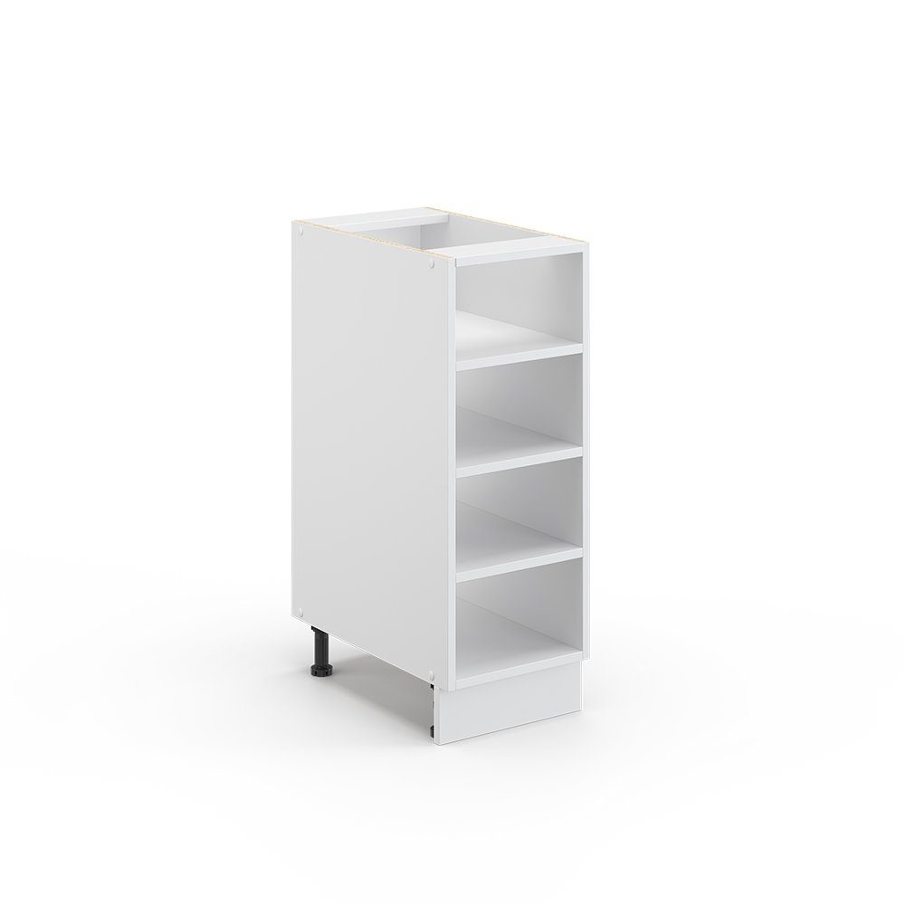 Vicco Midischrank Fame-Line, Weiß/Weiß, 30 x 81.6 cm ohne Arbeitsplatte
