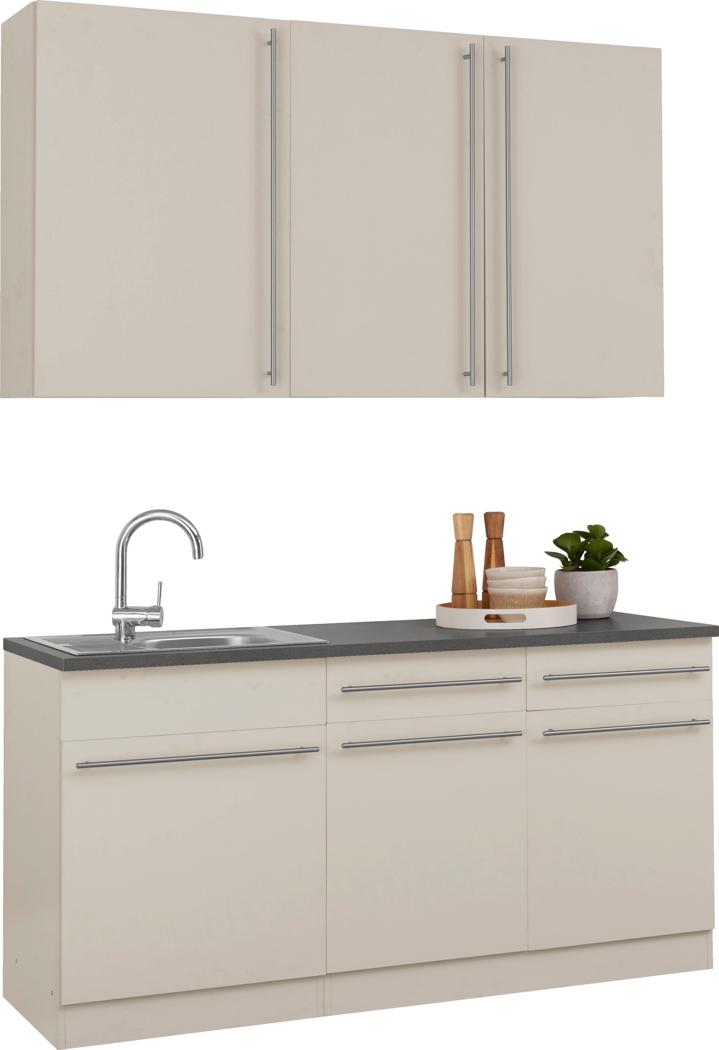 wiho Küchen Pantryküche Chicago, ohne E-Geräte, Breite 160 cm