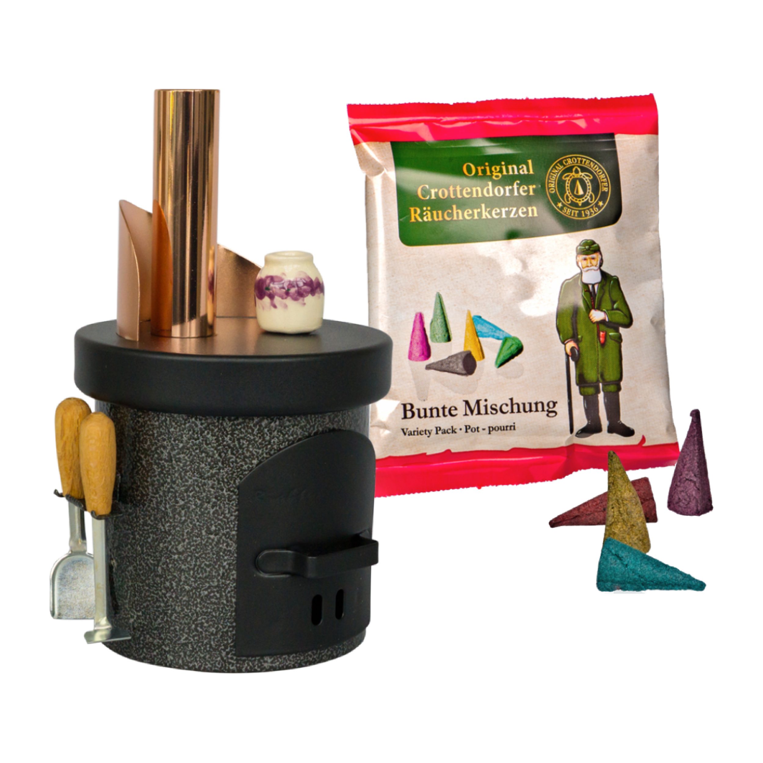 Crottendorfer Räuchermännchen Crottendorfer Räucherhaus Küchenherd inkl. 5 günstig online kaufen