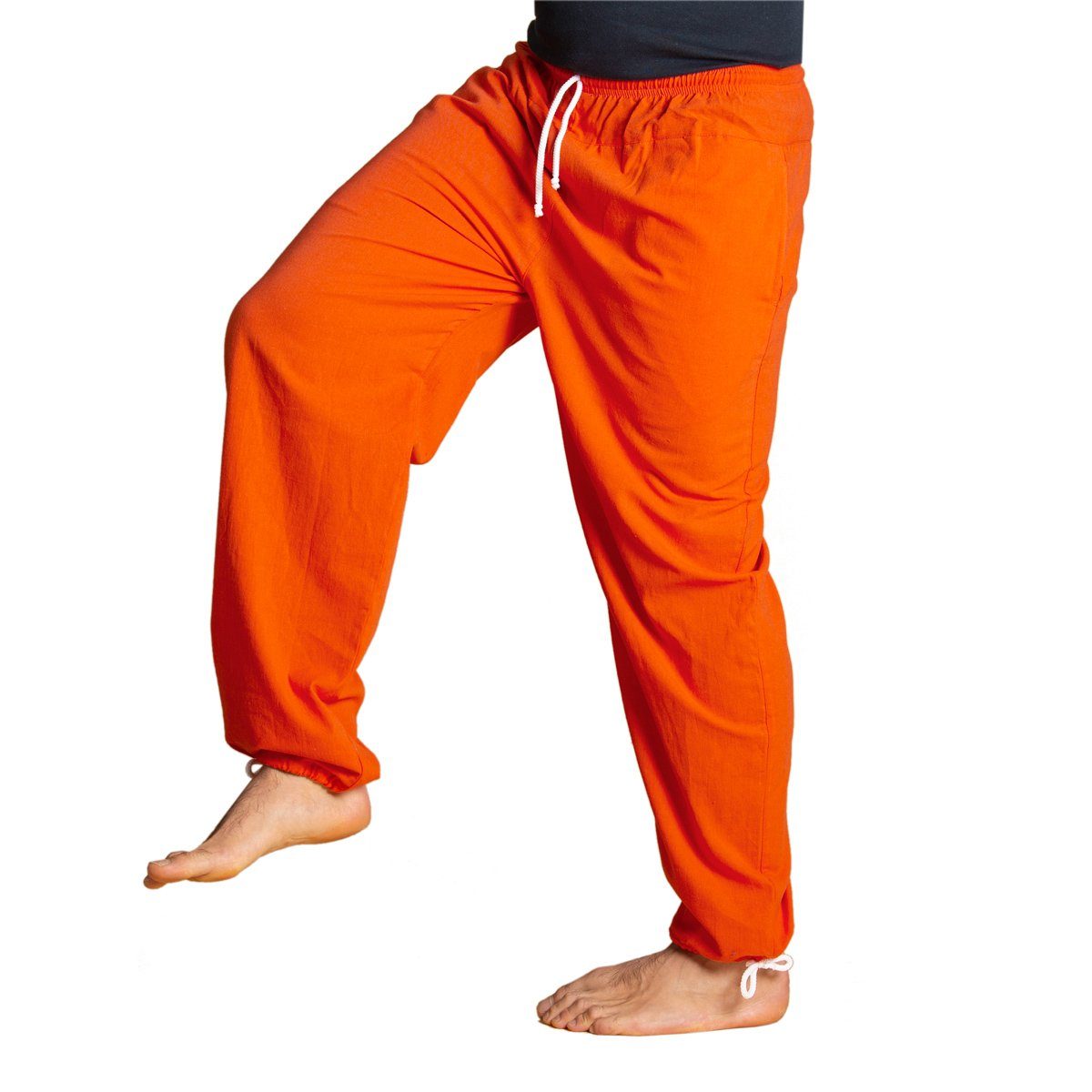 PANASIAM Stoffhose E-Pants leichte Unisex Bundhose aus weicher Baumwolle für Damen und Herren Freizeithose mit Tunnelzug Relaxhose bequeme Sommerhose