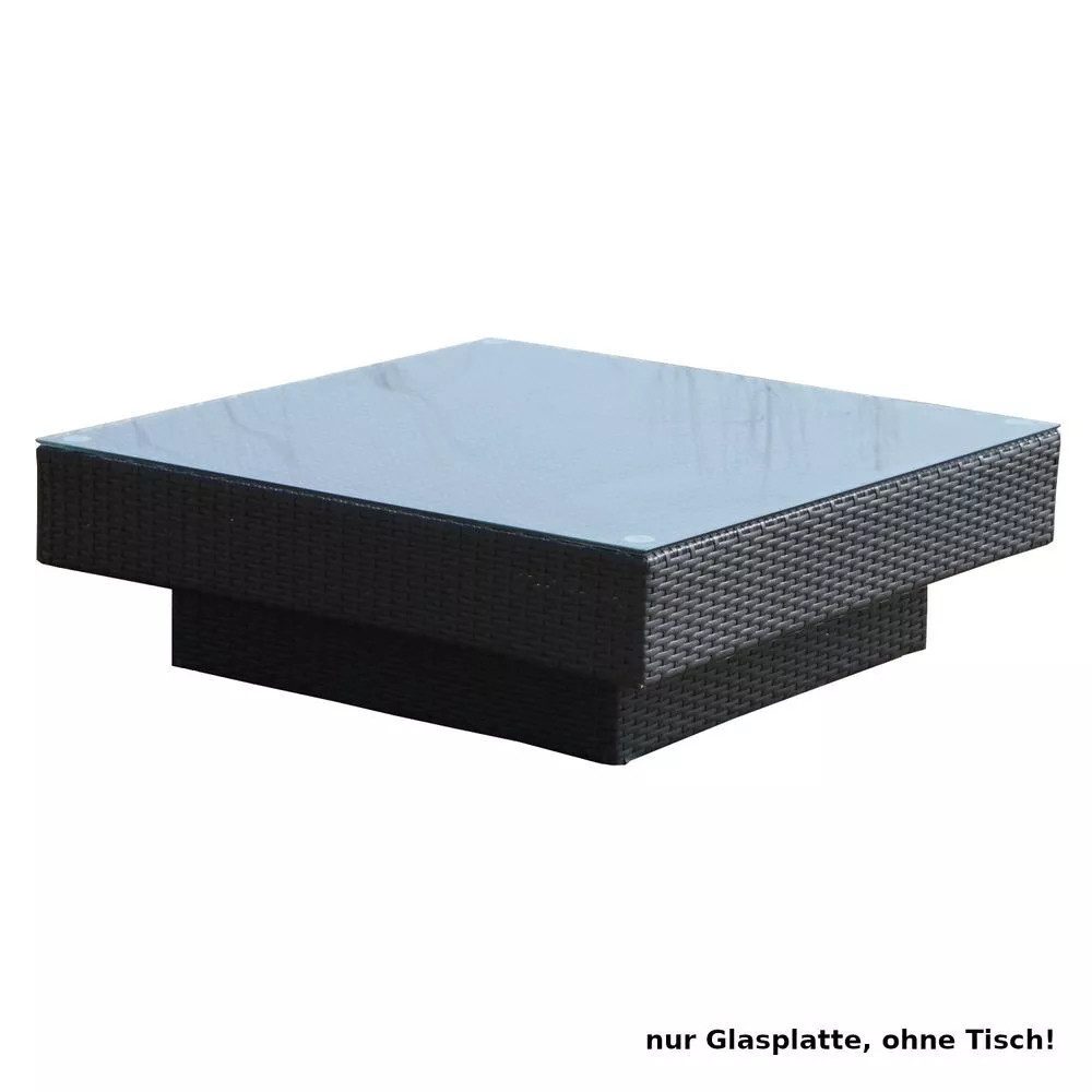 LinJa Glastisch Glasplatte 80x80cm ESG Sicherheitsglas Glasscheibe 5mm Stärke