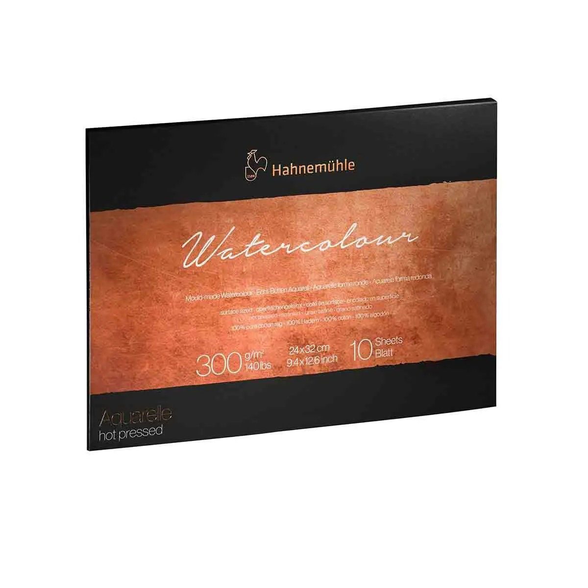 Hahnemühle Aquarellblock The Collection Watercolour Aquarellblock 24x32cm 300g/m², satiniert