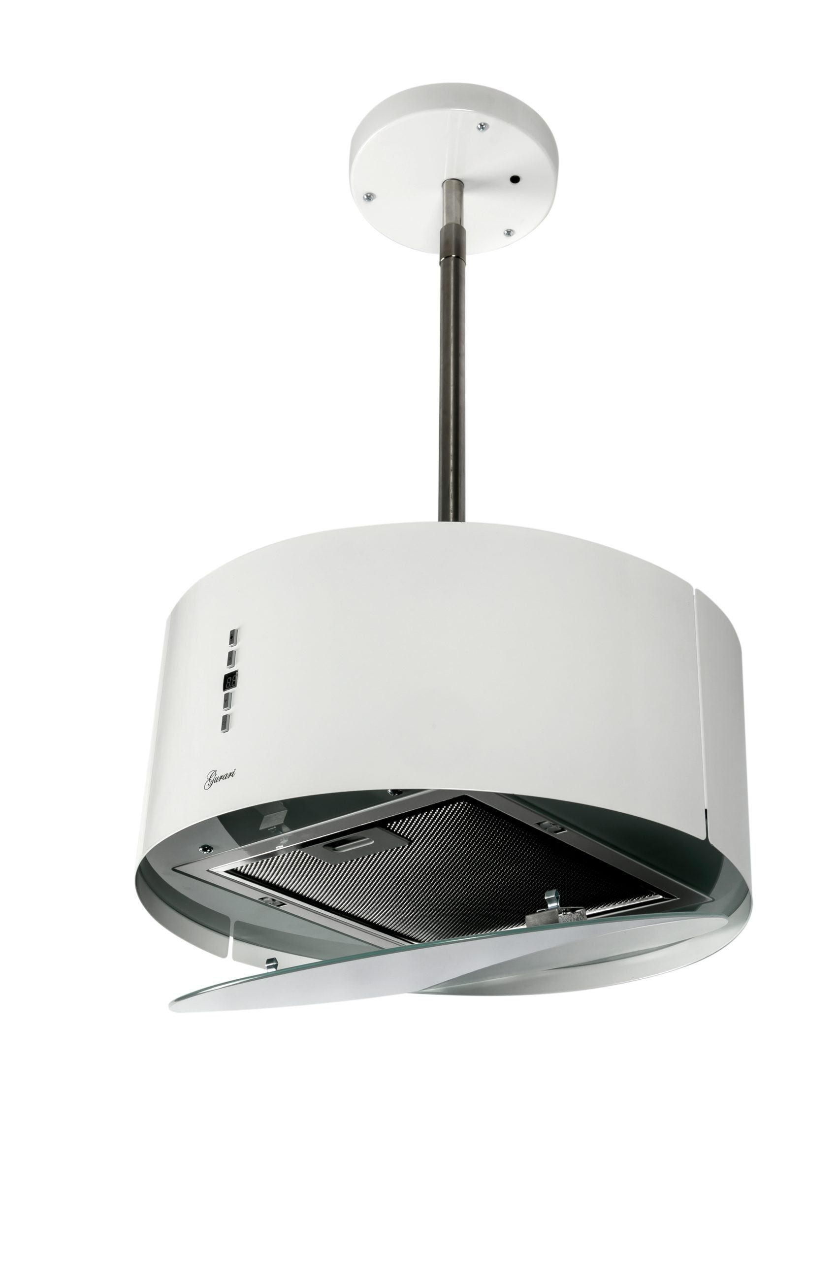 GURARI Inselhaube GCH I 237 WH 50 // Dunstabzugshaube 50cm, 860m³/h,Umluft Inselhaube,Weiß – Bild 5 von 5