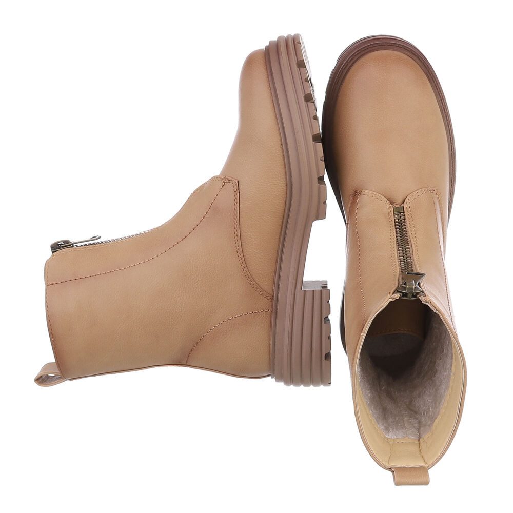 Ital-Design Damen Freizeit Plateaustiefelette (87531869) Blockabsatz Stiefe günstig online kaufen