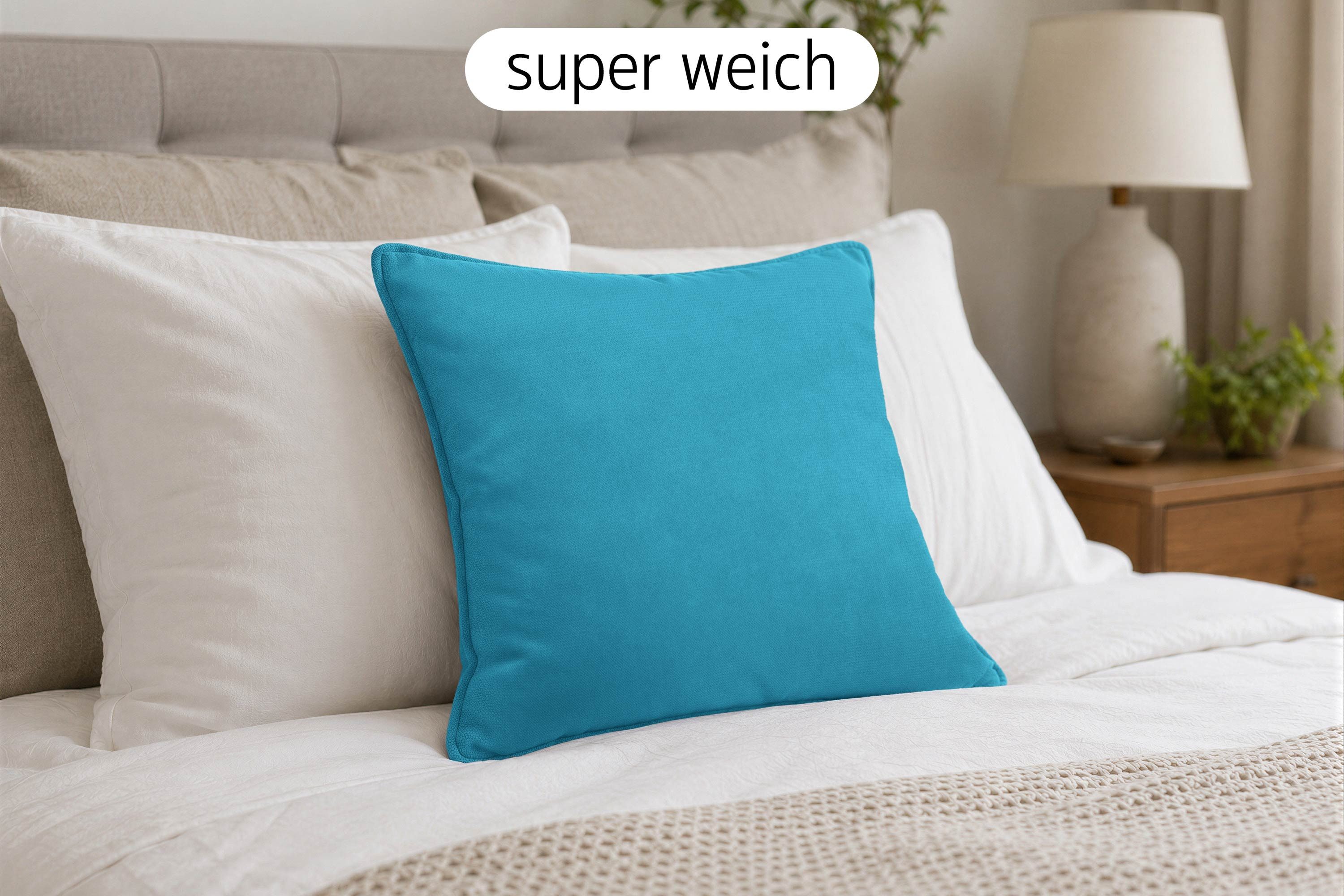 Amilian Dekokissen 4er Set Zierkissen Sofakissen Couchkissen mit Reißverschluss, inklusive Füllung für Sofa, Couch und Bett