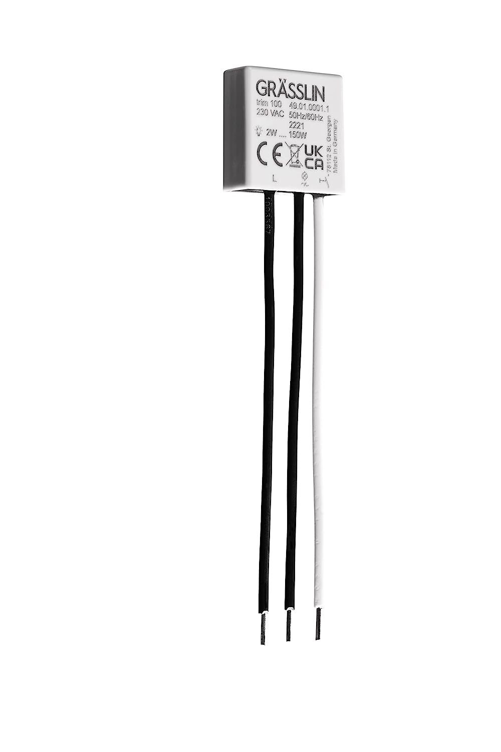 Grässlin Drehdimmer trim 100, UP-Dimmer I mit Memory Funktion I automatische Lastenerkennung