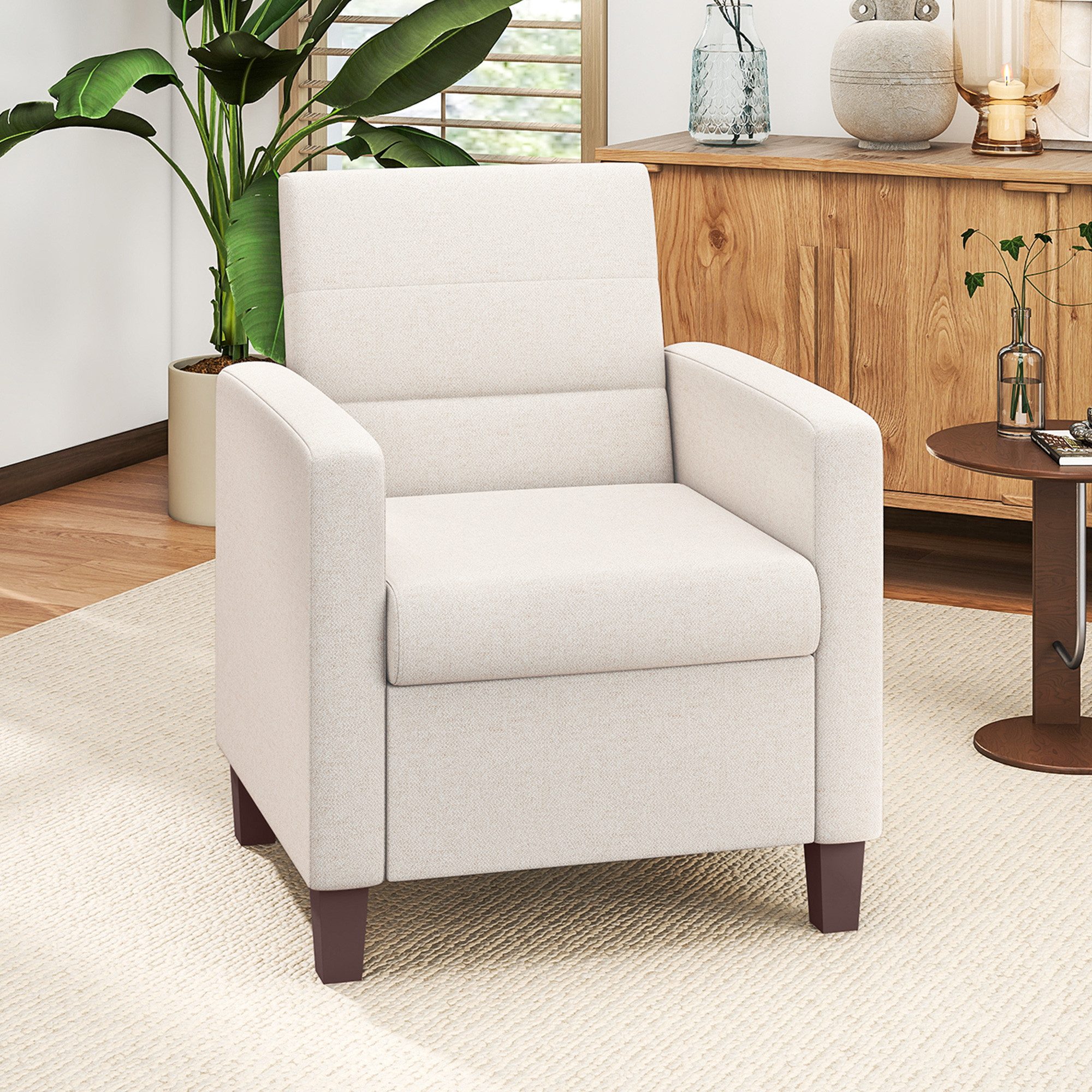 HOMCOM Sessel Loungesessel mit Armlehnen, Polstersessel günstig online kaufen