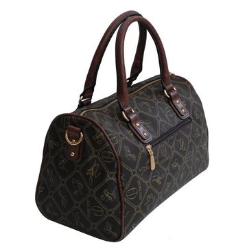 Giulia Pieralli Handtasche Giulia Pieralli - Damen Handtasche Damentasche Bowlingtasche - Kaffee