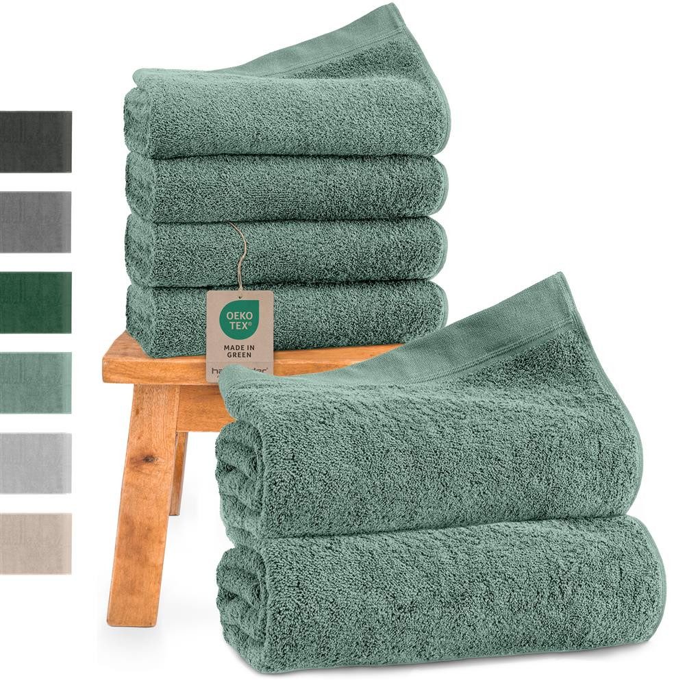 Hausfelder Handtücher Handtuch Set: 2 Badetücher + 4 Handtücher, (Set, 6-St günstig online kaufen