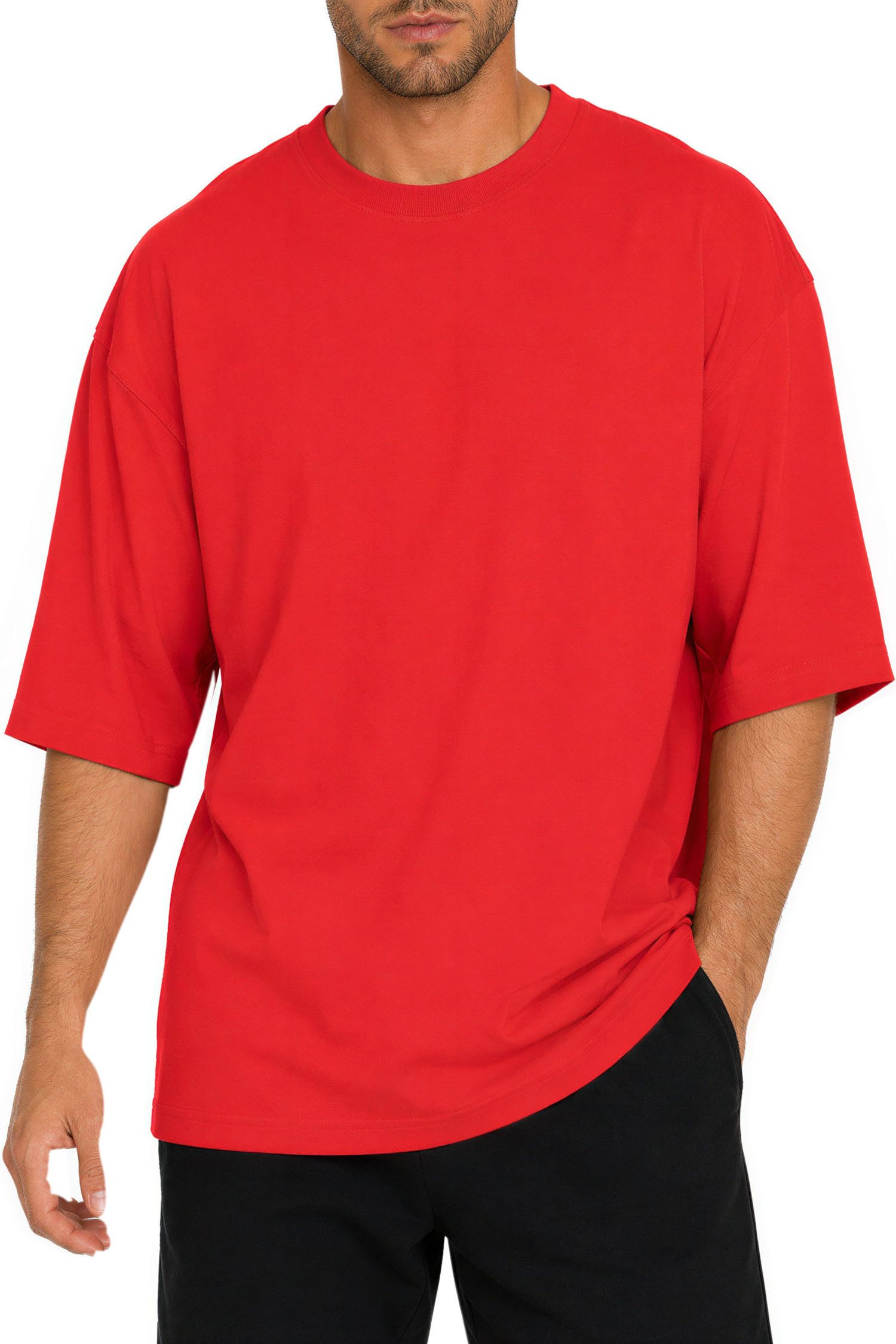 Reichstadt Oversize-Shirt Herren Oversized Kurzarmshirt 25RS070 Reines Baumwolljersey mit entspanntem Fall