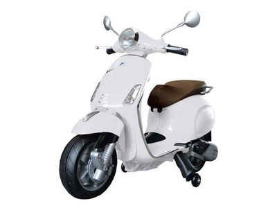 TPFLiving Elektro-Kindermotorrad Vespa Primavera - weiß - Farbe:, Motorroller Elektromotorrad - Sitzhöhe: cm