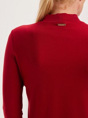 Sarah Kern Langarmshirt High-Neck-Shirt koerpernah mit Turtleneck