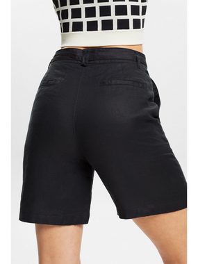 Esprit Shorts Shorts aus Leinen mit weitem Bein (1-tlg)