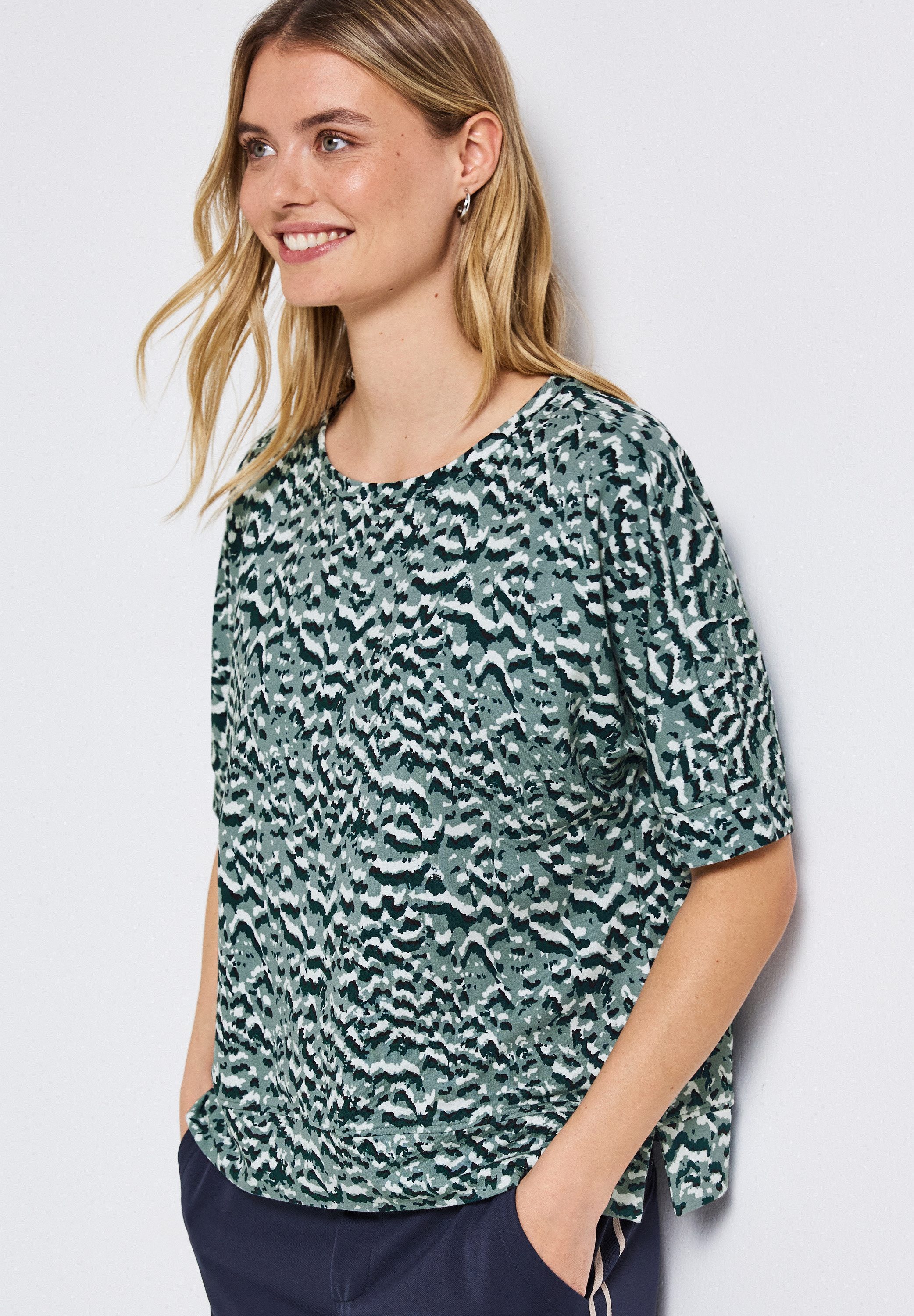 STREET ONE T-Shirt mit All-Over Print günstig online kaufen