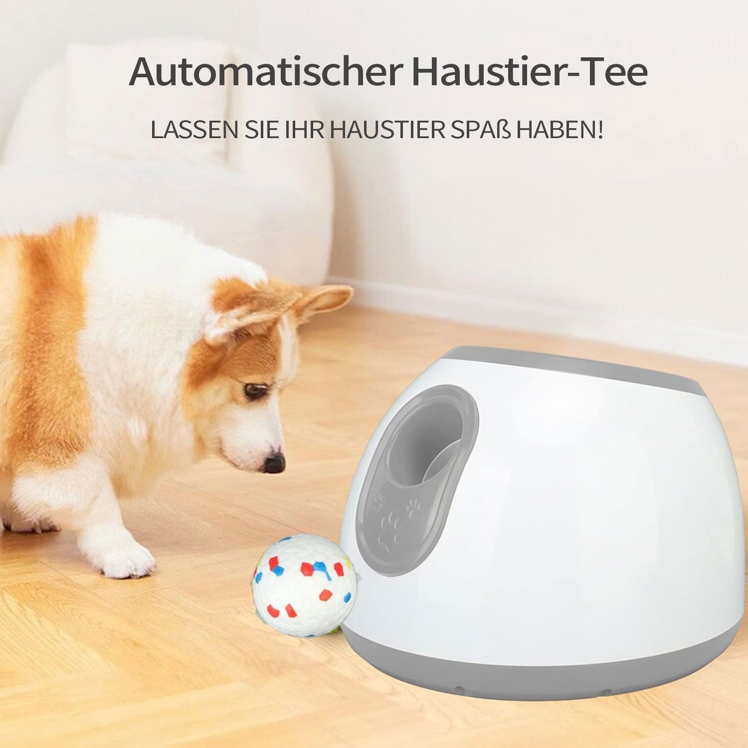Refttenw Outdoor-Spielzeug Automatischer Ballwerfer für Hunde, günstig online kaufen