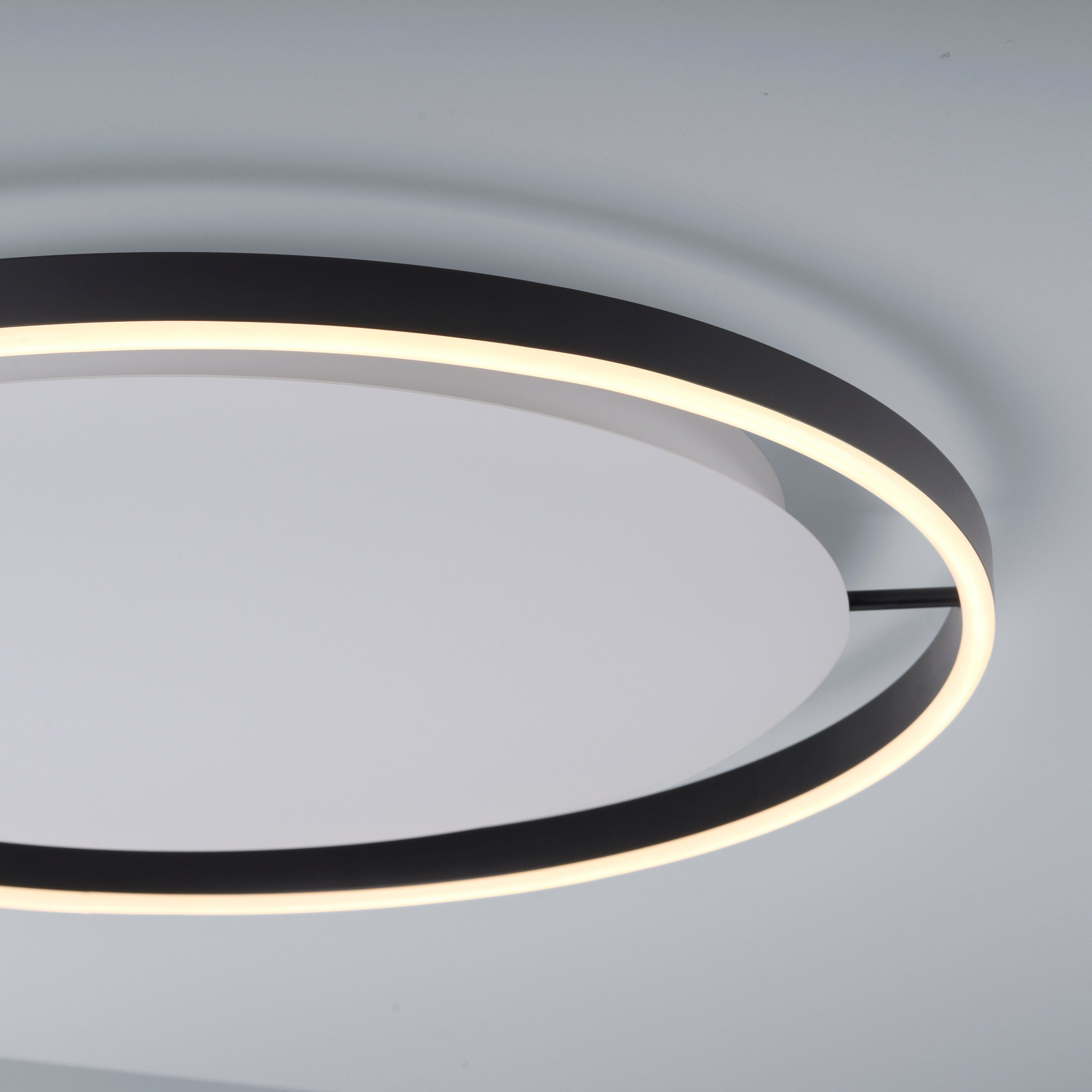 LED Design, kreisförmig Deckenlampe Ø58,5cm modernen dimmbar, Direkt Leuchten LED, Deckenleuchte integriert, im fest LED Switchmo, RITUS, dimmbar, Warmweiß, Switchmo,