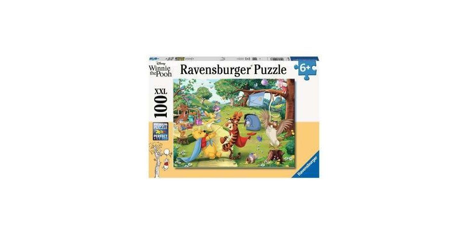 Ravensburger Пазлы Kinderpuzzle 100 XXL Teile - Disney Winnie Puuh - Die Rettung, Пазлыteile
